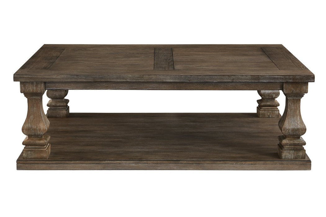 Johnelle Gray Coffee Table - T776-1 - Lara Furniture