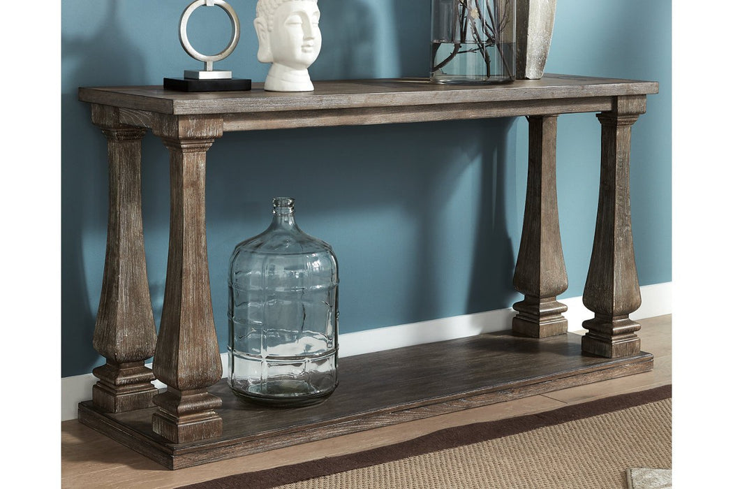 Johnelle Gray Sofa Table - T776-4 - Lara Furniture