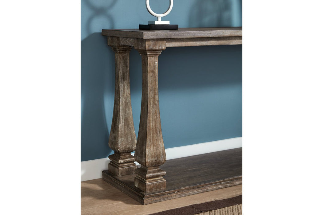 Johnelle Gray Sofa Table - T776-4 - Lara Furniture