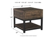 Johurst Grayish Brown End Table - T444-3 - Lara Furniture