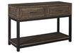 Johurst Grayish Brown Sofa/Console Table - T444-4 - Lara Furniture