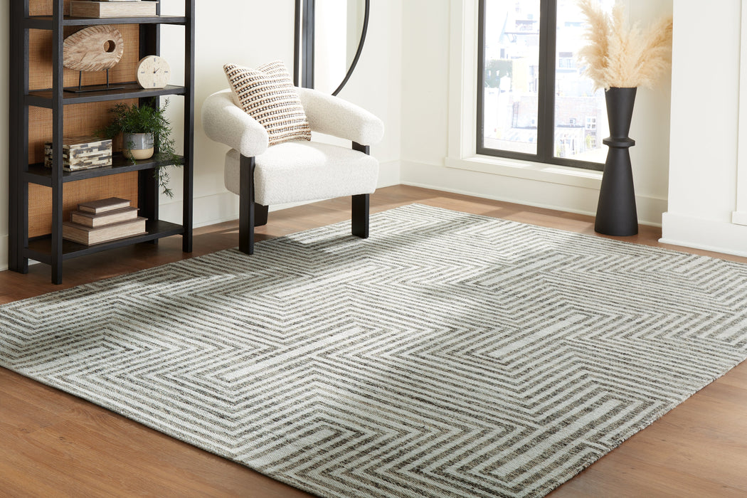 Jossen Ivory/Gray Large Rug - R406831