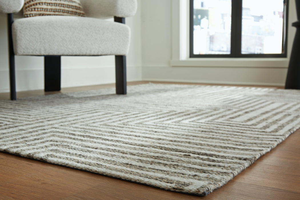 Jossen Ivory/Gray Large Rug - R406831