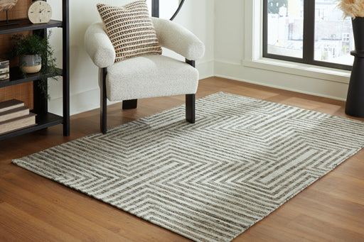 Jossen Ivory/Gray Medium Rug - R406832