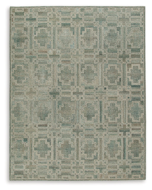 Jossland Green/Ivory Large Rug - R406911