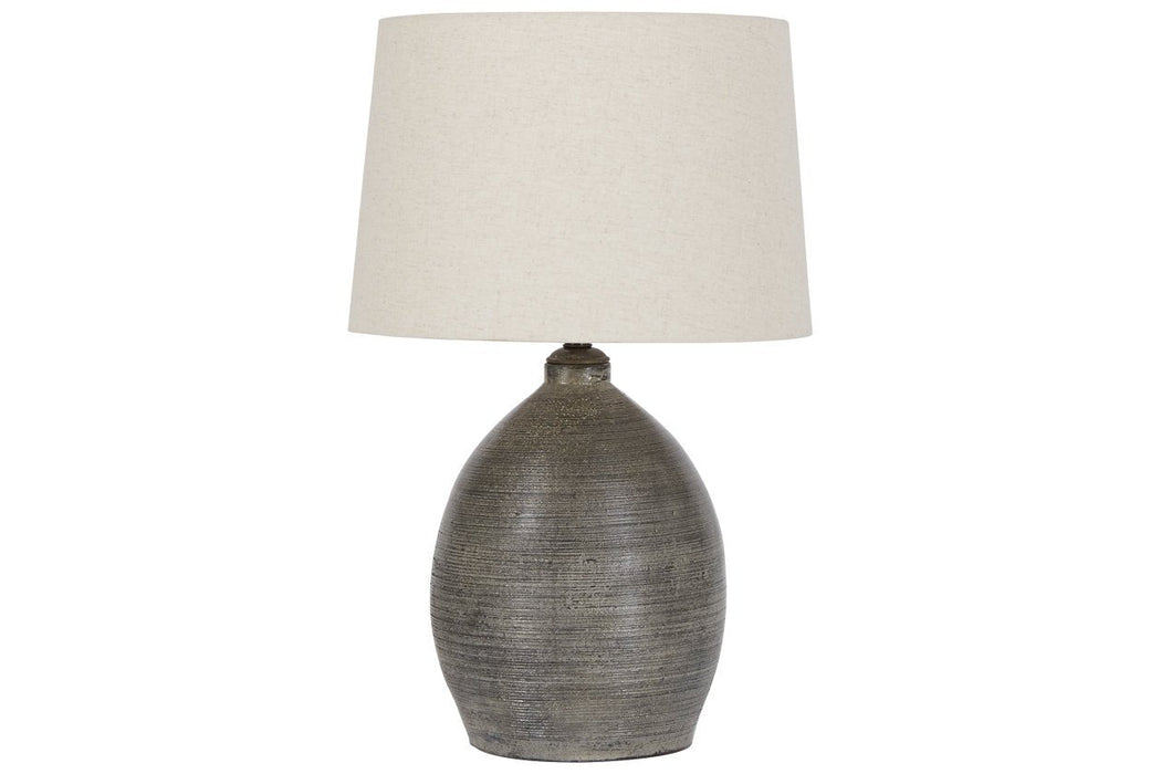 Joyelle Gray Table Lamp - L100744 - Lara Furniture