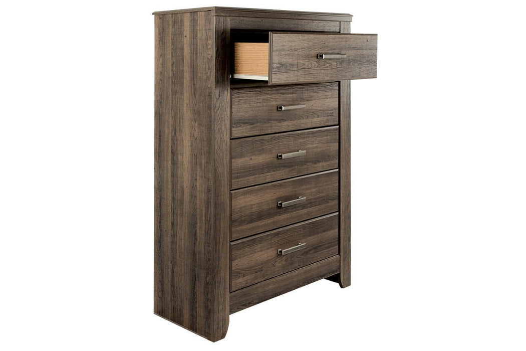 Juararo Dark Brown Chest of Drawers - B251-46 - Lara Furniture