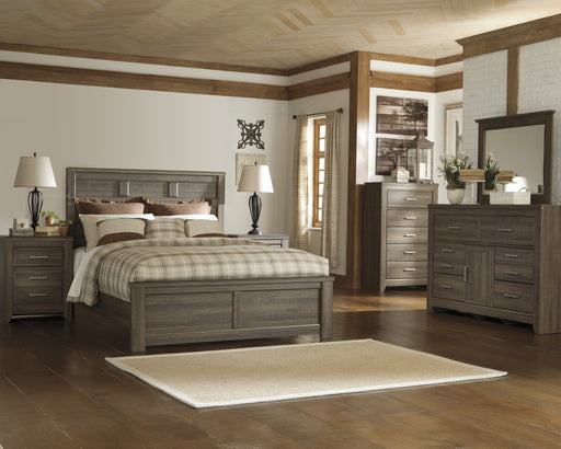 Juararo Dark Brown Panel Bedroom Set - Lara Furniture