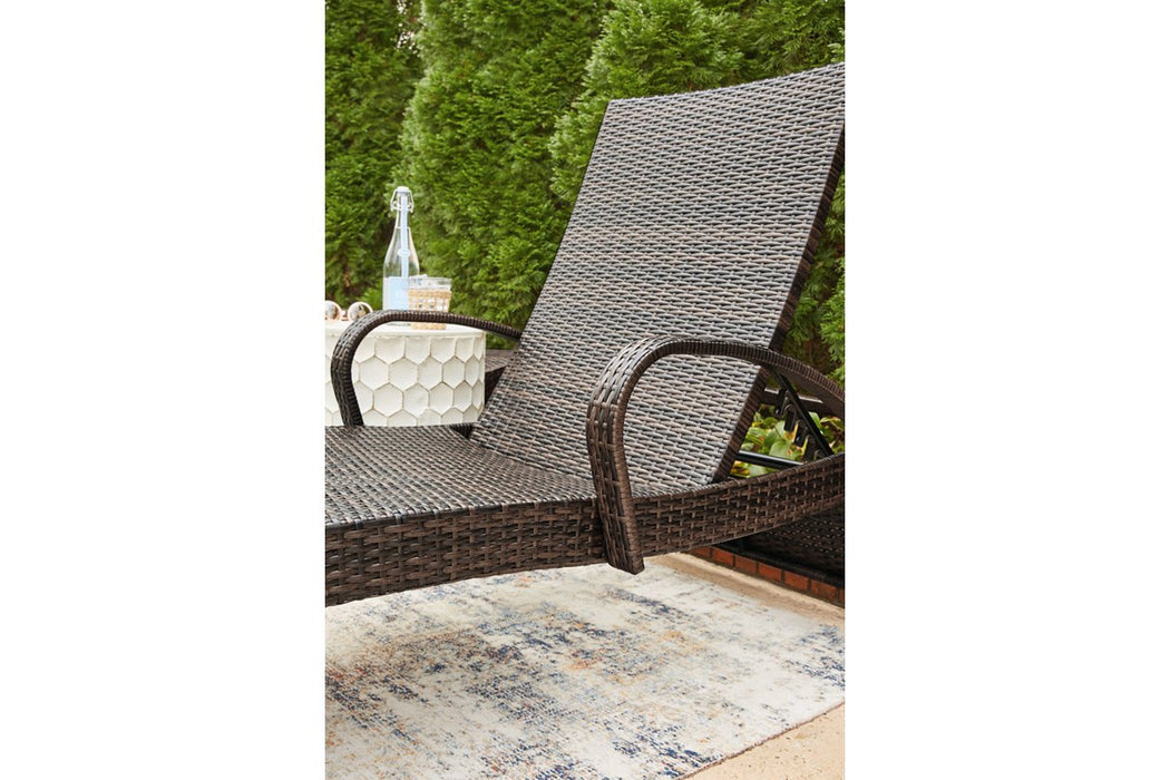 Kantana Brown Chaise Lounge (set of 2) - P283-815 - Lara Furniture