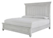 Kanwyn Whitewash King Panel Bed - Lara Furniture