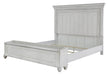 Kanwyn Whitewash King Panel Storage Bed - Lara Furniture