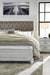 Kanwyn Whitewash King Upholstered Storage Bed - Lara Furniture