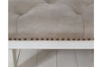 Kanwyn Whitewash Upholstered Ottoman Coffee Table - T937-21 - Lara Furniture