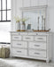 Kanwyn Whitewash Upholstered Panel Bedroom Set - Lara Furniture