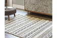 Karalee Ivory/Brown 5' x 7' Rug - R404442 - Lara Furniture