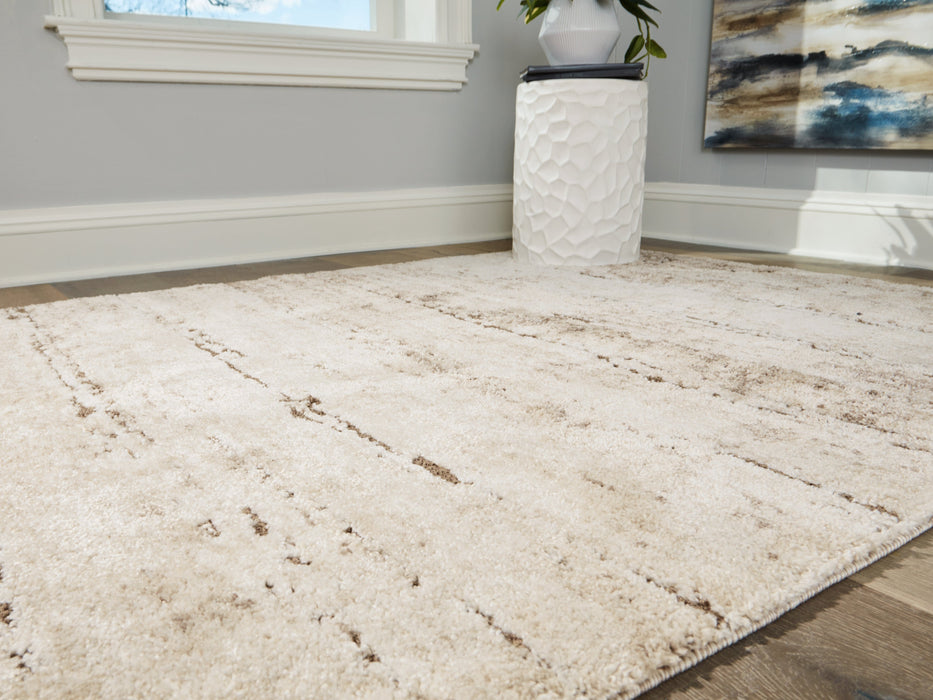 Kasney Cream/Brown Large Rug - R406851