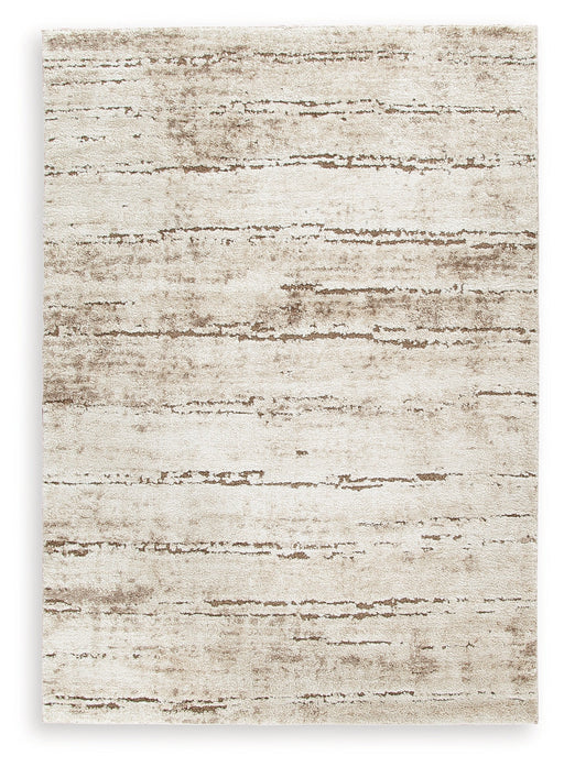 Kasney Cream/Brown Medium Rug - R406852