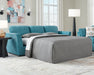 Keerwick Teal Queen Sofa Sleeper - 6750739