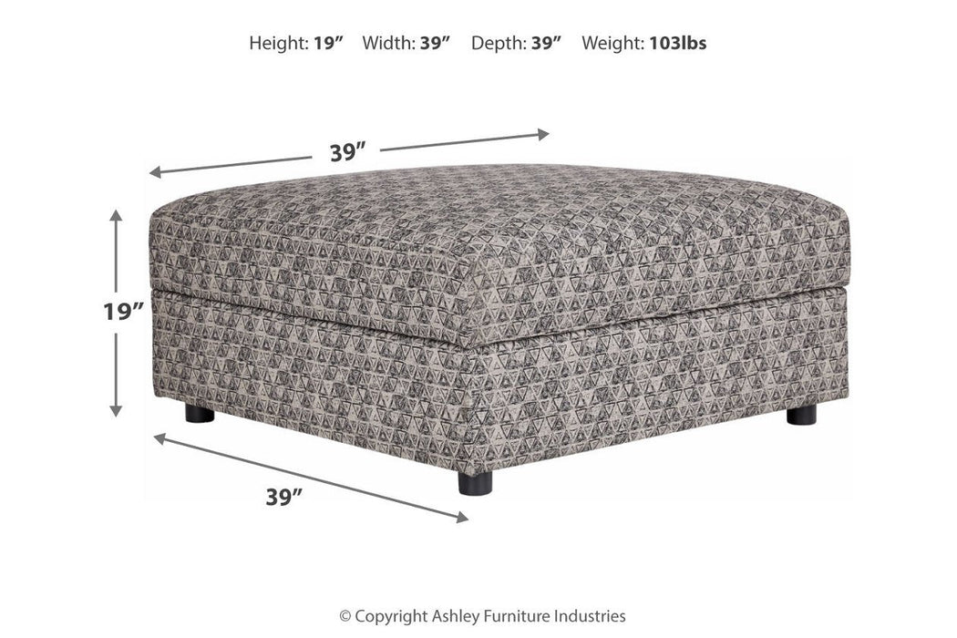 Kellway Bisque Ottoman With Storage - 9870711 - Lara Furniture