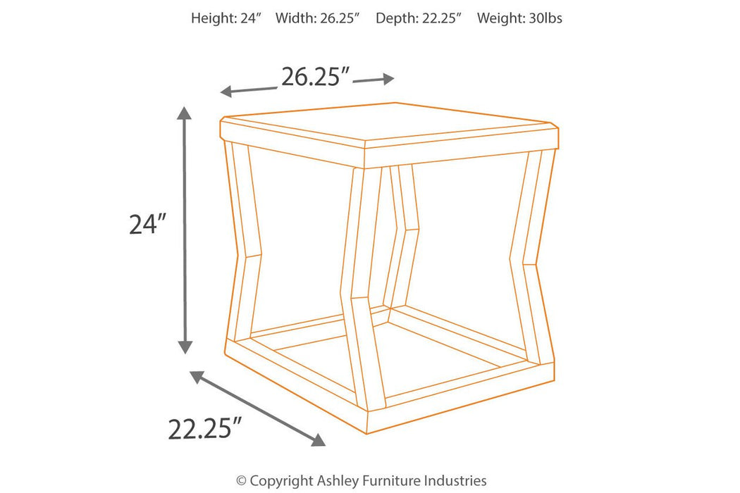 Kelton Espresso End Table - T592-3 - Lara Furniture