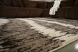 Keradon Cream/Brown Large Rug - R406841