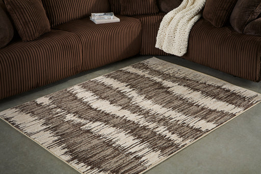 Keradon Cream/Brown Medium Rug - R406842