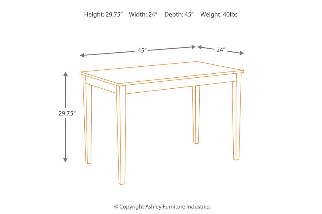 Kimonte Dark Brown Dining Table - D250-25 - Lara Furniture