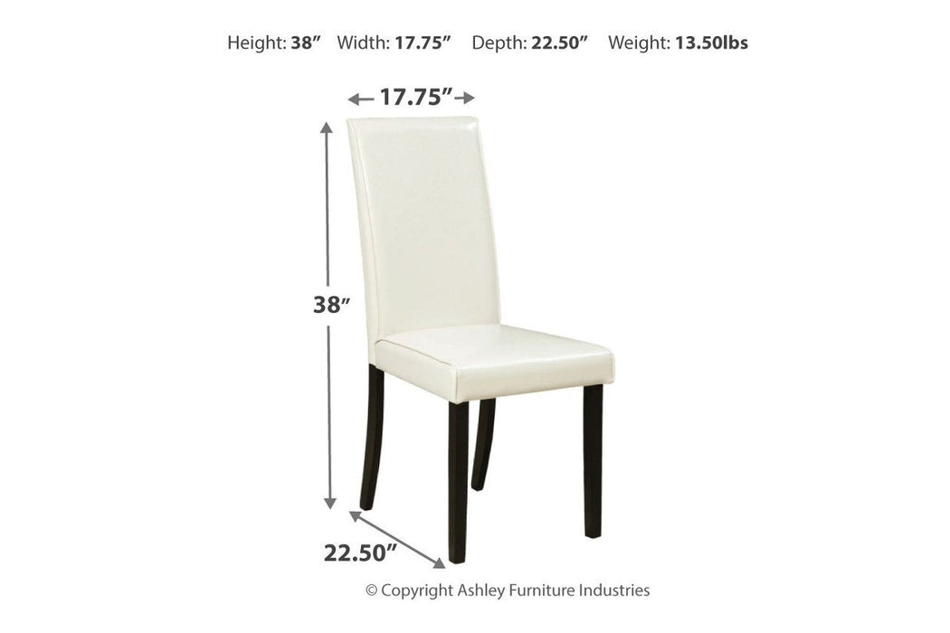 Kimonte Ivory Dining Chair (Set of 2) - D250-01 - Lara Furniture