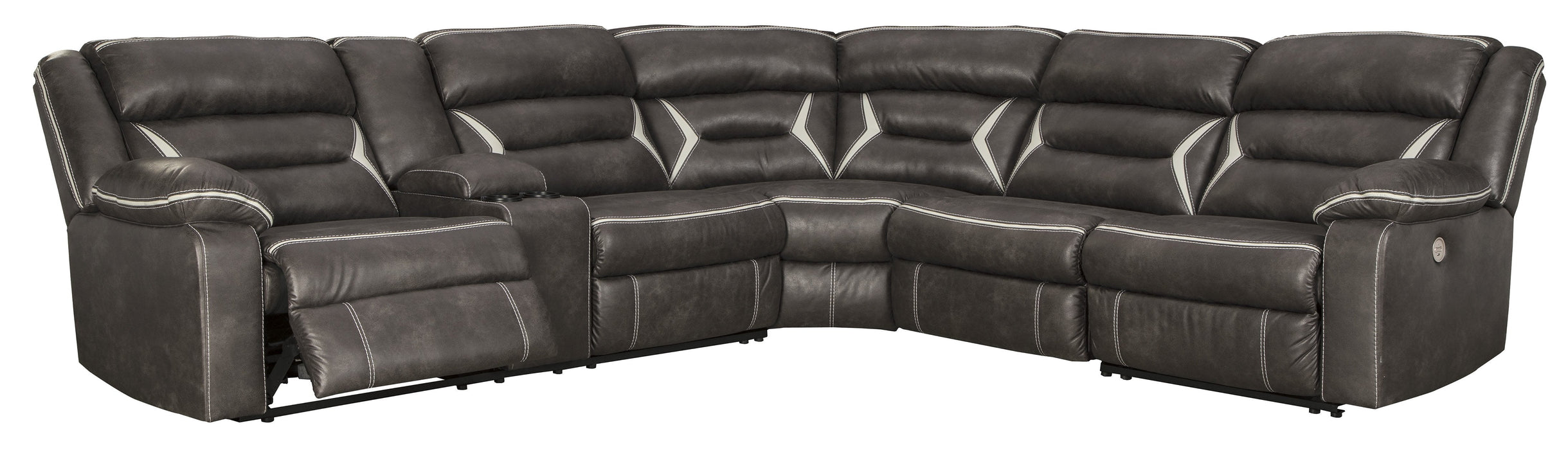 Kincord Midnight LAF Power Recliner Sectional - Lara Furniture