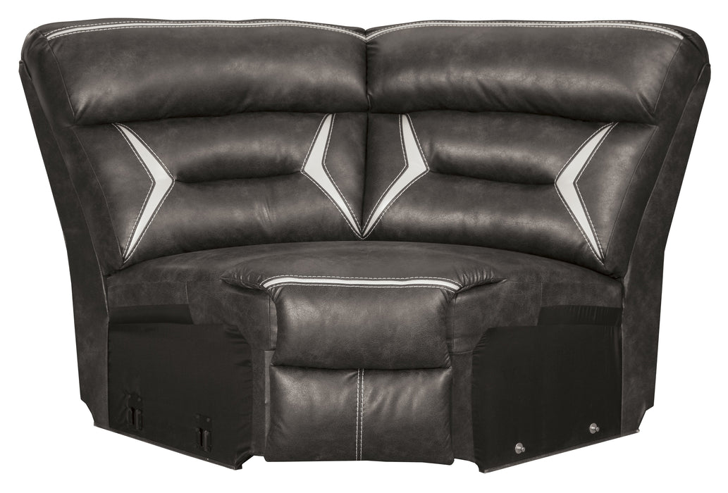 Kincord Midnight RAF Power Recliner Sectional - Lara Furniture