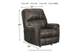 Kincord Midnight Recliner - 1310425 - Lara Furniture