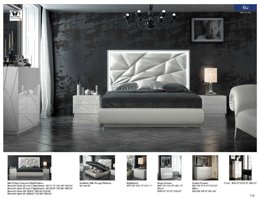 Kiu Bed Queen - Lara Furniture