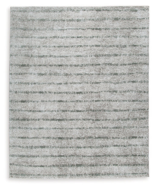 Laddway Cream/Green Large Rug - R406881