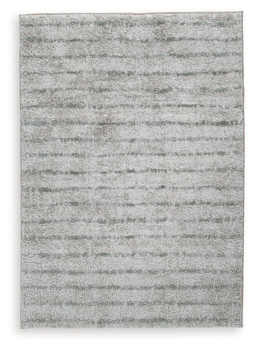 Laddway Cream/Green Medium Rug - R406882