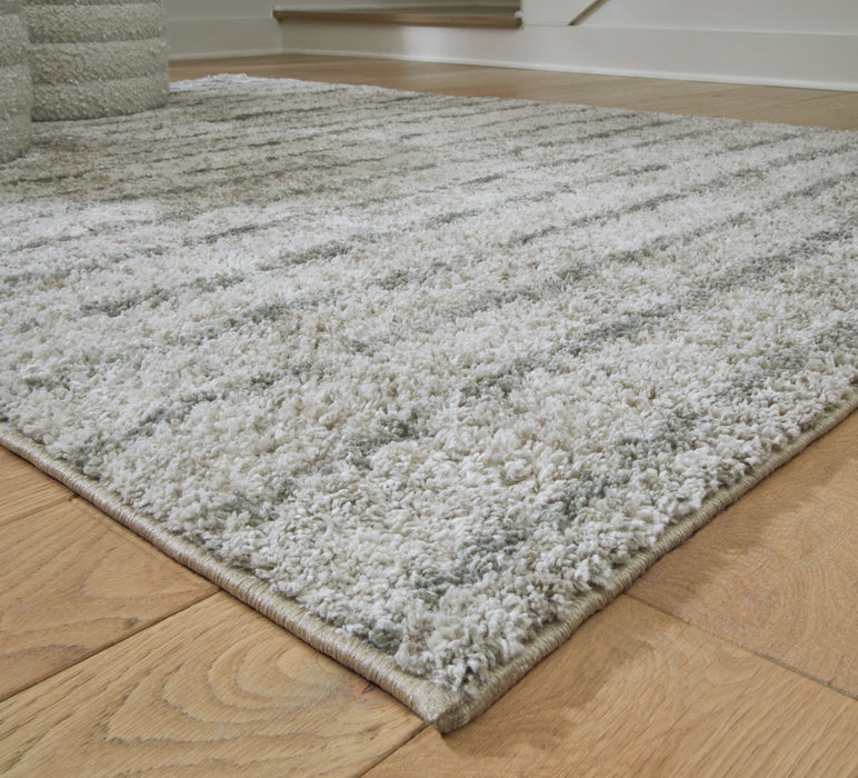 Laddway Cream/Green Medium Rug - R406882