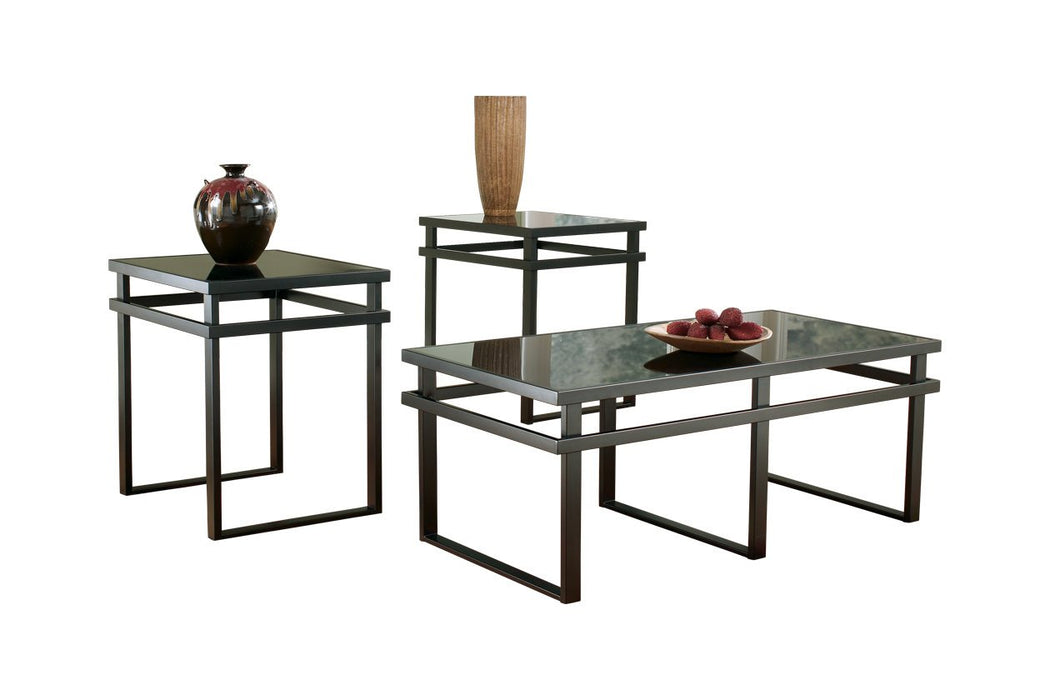 Laney Black Table (Set of 3) - T180-13 - Lara Furniture