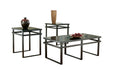 Laney Black Table (Set of 3) - T180-13 - Lara Furniture