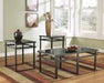 Laney Black Table (Set of 3) - T180-13 - Lara Furniture