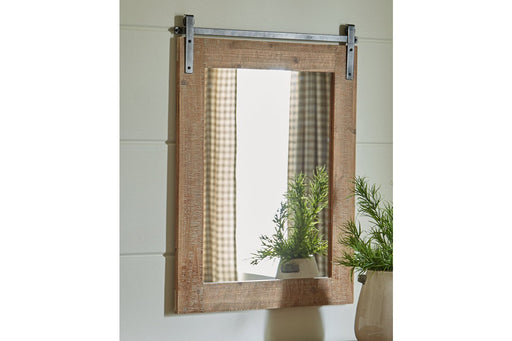 Lanie Antique Brown Accent Mirror - A8010223 - Lara Furniture