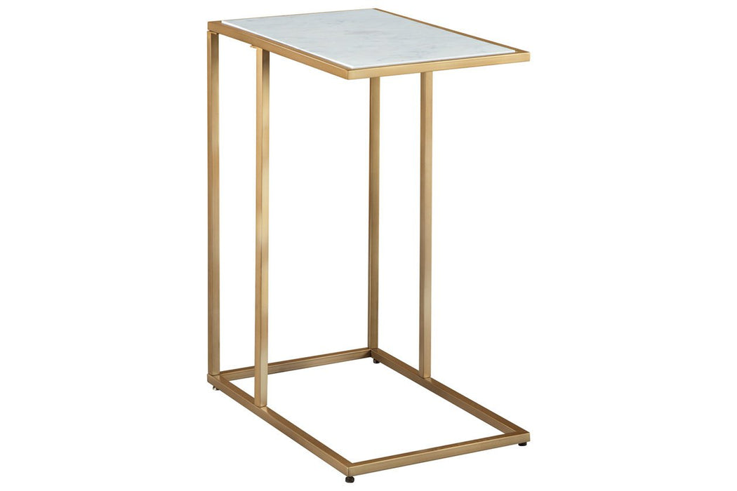 Lanport Champagne/White Accent Table - A4000236 - Lara Furniture