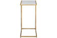 Lanport Champagne/White Accent Table - A4000236 - Lara Furniture