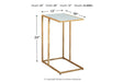 Lanport Champagne/White Accent Table - A4000236 - Lara Furniture