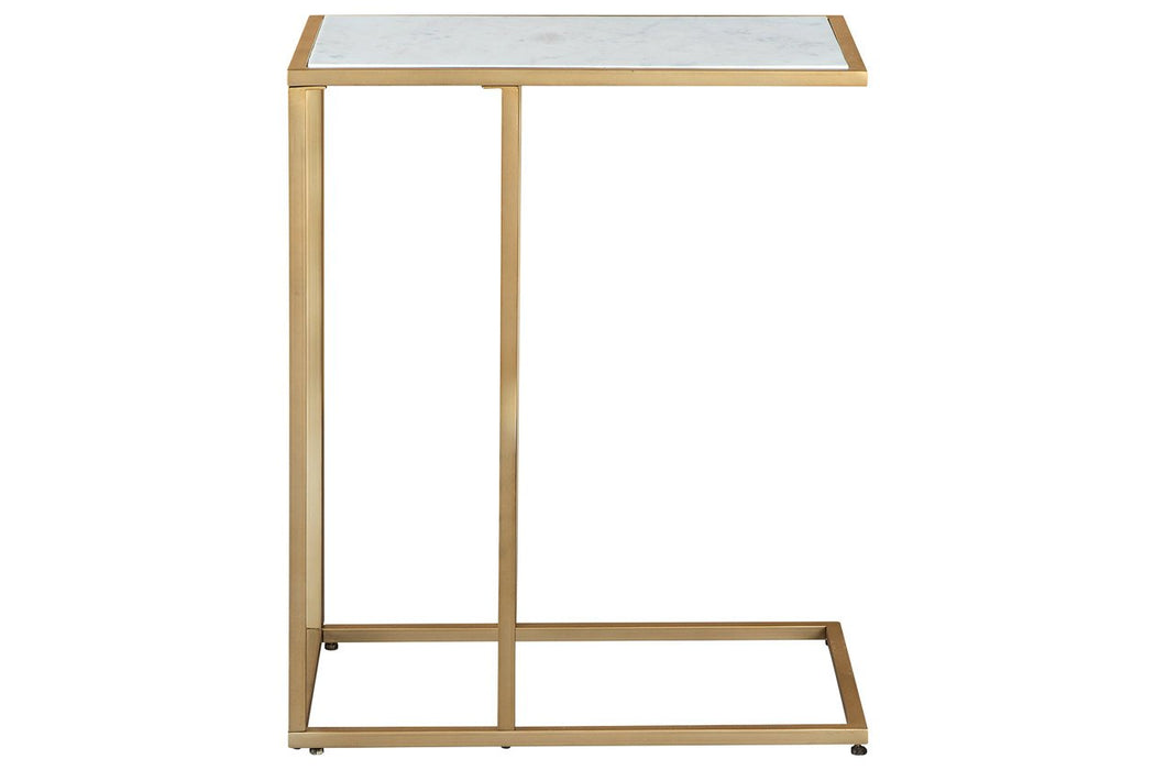 Lanport Champagne/White Accent Table - A4000236 - Lara Furniture