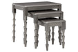 Larkendale Metallic Gray Accent Table (Set of 3) - A4000353 - Lara Furniture