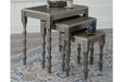 Larkendale Metallic Gray Accent Table (Set of 3) - A4000353 - Lara Furniture