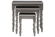 Larkendale Metallic Gray Accent Table (Set of 3) - A4000353 - Lara Furniture