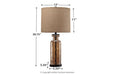 Laurentia Champagne Table Lamp - L431414 - Lara Furniture