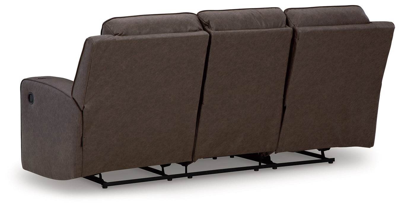 Lavenhorne Reclining Sofa with Drop Down Table - 6330689