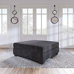 Lavernett Charcoal Oversized Accent Ottoman - 5960308 - Lara Furniture