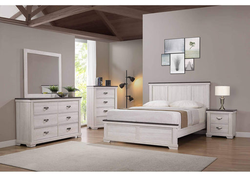 Leighton Two Tone Panel  Bedroom Set - Lara Furniture